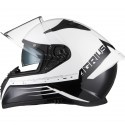AGRIUS STORM CALIBRATION GLOSS WHITE BLACK ECE 22-06 SUN VISOR MC HELMET