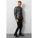 Beast Grey tone leather jacket