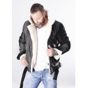 Bobber premium reager nubuck black jacket