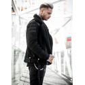 Bobber premium reager nubuck black jacket
