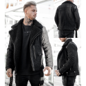 Bobber premium reager nubuck black jacket