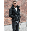 Bobber premium reager nubuck black jacket