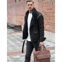 Bobber premium reager nubuck black jacket