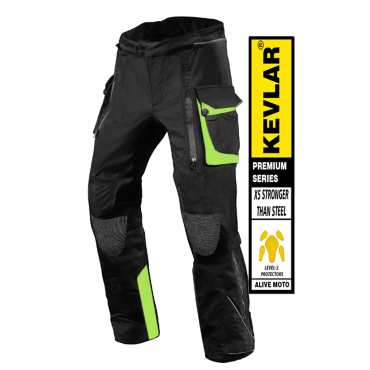 PREMIUM DYNATECH FLOUR BLACK KEVLAR WATERPROOF PANT