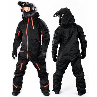 EVOLUTION BASE BLACK ORANGE OVERALL SNOWUSUIT
