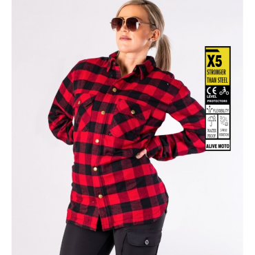 LADY MC FLANELL PREMIUM RED SHIRT (CE 17092)