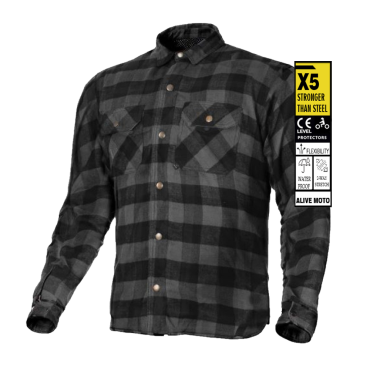 MC PREMIUM DARK GREY CASUAL FLANNEL SHIRT  (CE 17092)