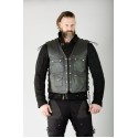 Biker Extreme leather black vest
