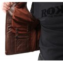 Motorcycle Thor brown leather vest