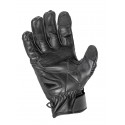 Rebel vintage black summer motorcycle leather gloves