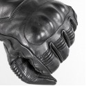 Rebel vintage black summer motorcycle leather gloves