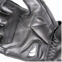 Rebel vintage black summer motorcycle leather gloves