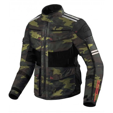 ROADWAY DARK CAMO FOREST ALL WEATHER MOTORCYCLE TOURING JACKETS
