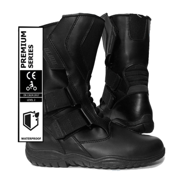 High touring motorcycle custom boots ce-level 2 (en 13634:2017)