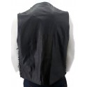 Tony Black leather vest