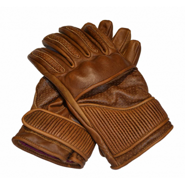 Chopper Waxed Brown Lady Motorcycle Summer Gloves