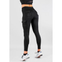 SHAPELAB CARGO BLACK CASUAL TIGHTS LEGGINGS 