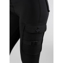 SHAPELAB CARGO BLACK CASUAL TIGHTS LEGGINGS 