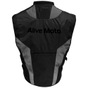 Black reflex black reflex motorcycle vest