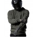 bandit waterproof motorcycle semi kevlar hoodie - dark green (urban)