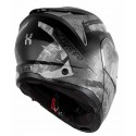 BLACK OPTIMUS 908 II XSZM GRAY FLIP FRONT MATT BLACK OPENABLE MC HELMET