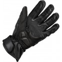 Black track short motorcycle gloves