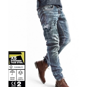 CARGO CRUISER V2 DIRTY BLUE MOTORCYCLE MEN'S JEAN (CE17092)