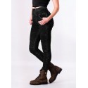 LADY DENIM MOTORCYCLE LEGGINGS DARK GREY 