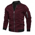 KEVLAR MAROON BOMBER TEXTILE JACKET