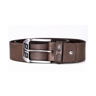 Motorcycle Leather Belt Brown