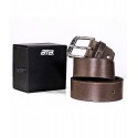 Motorcycle Leather Belt Brown