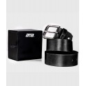 Motorcycle Leather Belt Black