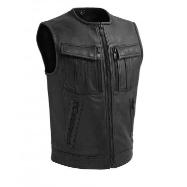 Premium Armour fullbody dual zip leather vest