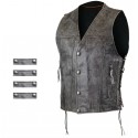 Premium Cracker custom leather vest