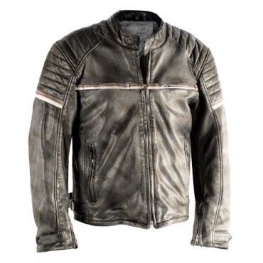 STEALTH 92X VINTAGE GREYDIRT GOAT NAPPA MOTORCYCLE LEATHER JACKET (CE 17092)