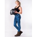LADY DENIM MOTORCYCLE DIRTY BLUE LEGGING