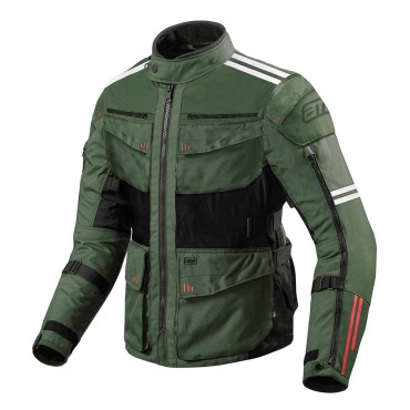 ROADWAY ARMY GREEN ALL WEATHER MOTORCYCLE TOURING JACKETS