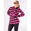 LADY MC PREMIUM  CASUAL FLANNEL  PINK SHIRT (CE 17092)