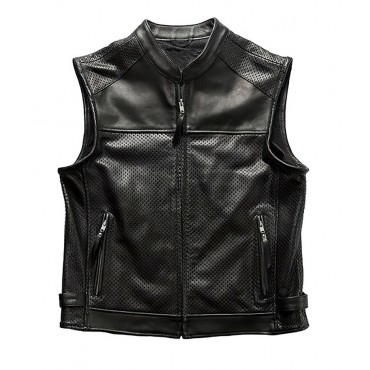 Premium City biker leather vest