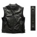 Premium City biker leather vest
