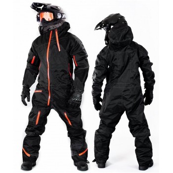 EVOLUTION BASE BLACK ORANGE OVERALL SNOWUSUIT