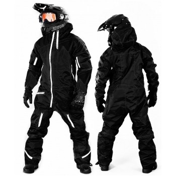 EVOLUTION BASE BLACK WHITE OVERALL SNOWSUIT