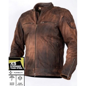 PREMIUM BLAKE VINTAGE BROWN MOTORCYCLE LEATHER JACKET